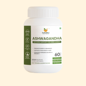 Ashwagandha Capsules – Stress Relief, Energy & Endurance Booster – Adaptogenic Ayurvedic Herb for Immunity & Hormonal Health