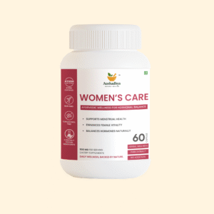 Aushadhya Women’s Care Capsules – Ayurvedic Blend for Hormonal Balance, Menstrual Health & Daily Vitality – 60 Veg Capsules